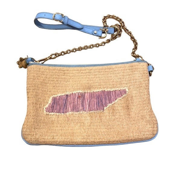 Draper James Nashville Straw Crossbody Handbag - Picture 1 of 4